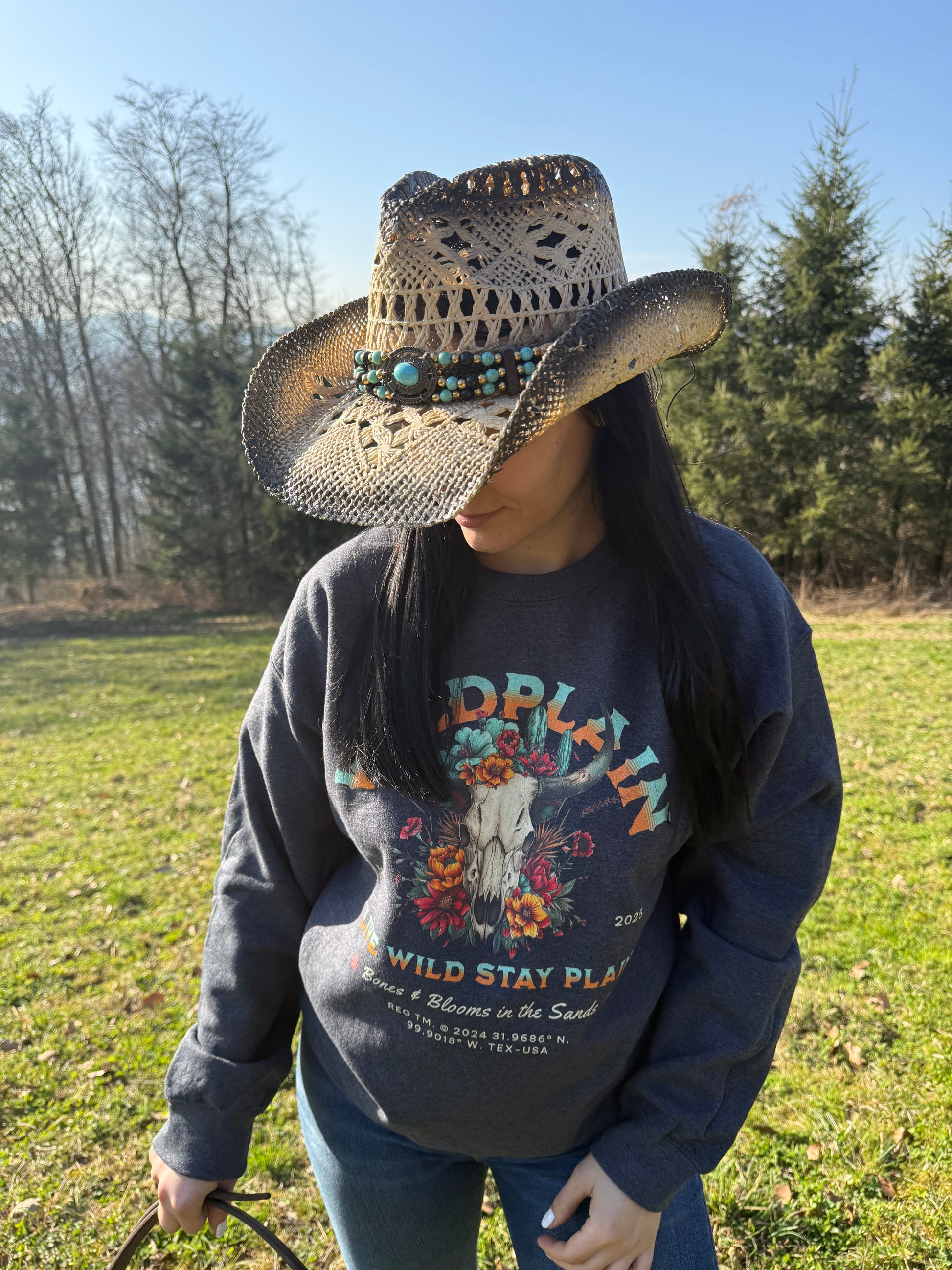 Flower Skull Unisex-Pullover