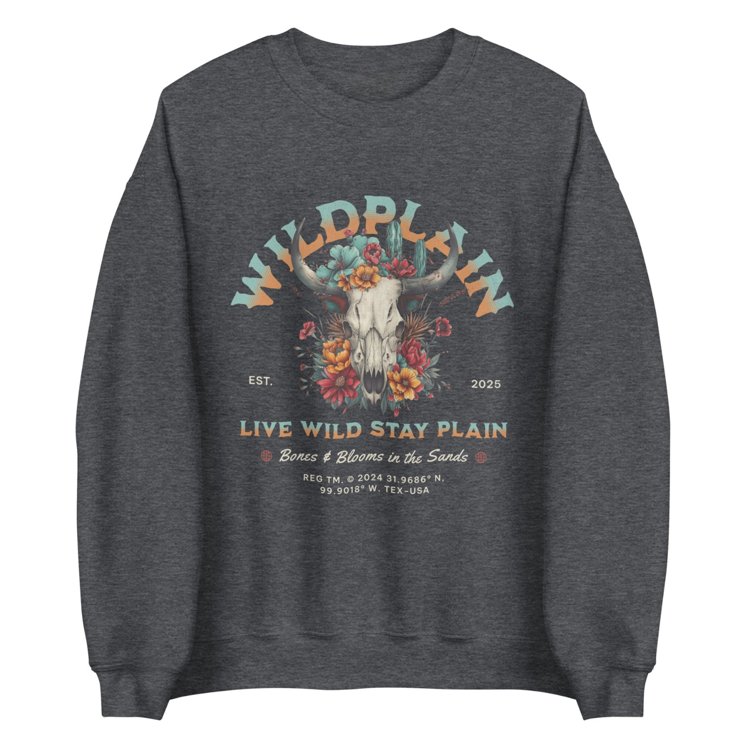 Flower Skull Unisex-Pullover
